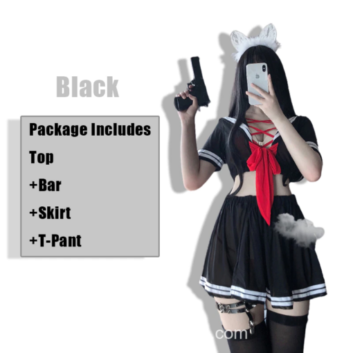 Anime School Girl Student Uniform Cosplay Lingerie 1