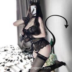 Charming Gothic Bodysuit Cosplay Lingerie 2
