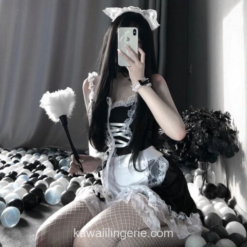Sweet French Maid Apron Servant Cosplay Lingerie 2