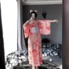 Japanese Kawaii Pink Kimono Cosplay Lingerie 3