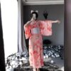 Japanese Kawaii Pink Kimono Cosplay Lingerie 2
