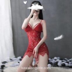 img_0_See-through-Deep-V-Sling-Nightdress-Sexy-Hollow-Out-Nightgown-Lace-Nightwear-Sleep-Dress-Summer-Night.jpg_.webp Romantic Nightwear Cosplay Lingerie