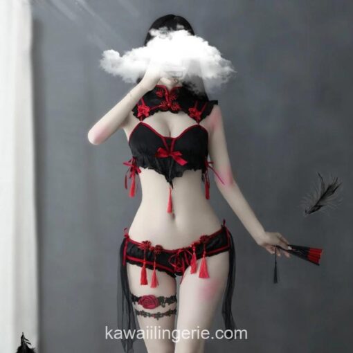 img_0_Sexy-Cosplay-Costume-Babydoll-Dress-Women-Hot-Erotic-Gothic-Punk-Little-Devil-Bra-Set-Black-White.jpg_.webp Adorable Traditional Cheongsam Cosplay Lingerie