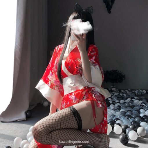 Japanese Kimono Cosplay Lingerie 3