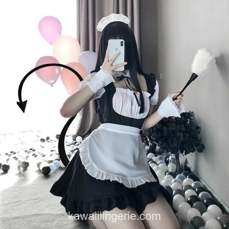 Sexy Japanese Maid Cosplay Lingerie