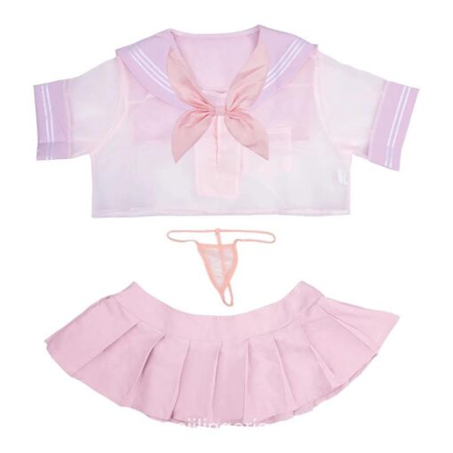 Adorable Anime Student Uniform Cosplay Lingerie 8