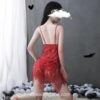 img_2_See-through-Deep-V-Sling-Nightdress-Sexy-Hollow-Out-Nightgown-Lace-Nightwear-Sleep-Dress-Summer-Night.jpg_.webp Romantic Nightwear Cosplay Lingerie