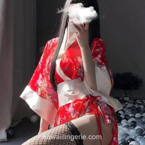 Japanese Kimono Cosplay Lingerie 4