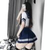 Sexy Japanese School Girl Studient Uniform Cosplay Lingerie 4