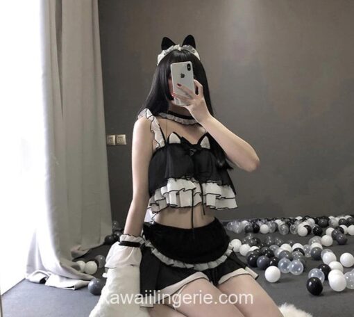 Lolita Cute Cat Maid Uniform Lingerie 1