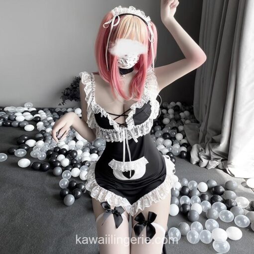 Romantic Maid Cosplay Uniform Lace Kawaii Lingerie 12