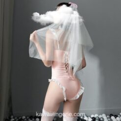 Sexy Bride Cosplay Costume Lace Porno Maid Lingerie 1