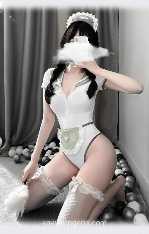 Sexy Cosplay Bunny Nurse Maid Outfit Lingerie 7
