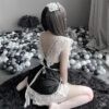 Sexy Anime Fancy French Maid Lace Apron Lingerie 3 Sexy Anime Fancy French Maid Lace Apron Lingerie 3