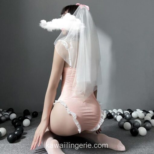 Sexy Bride Cosplay Costume Lace Porno Maid Lingerie 4