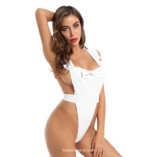 Exotic Clubwear Bowknot One-piece Maid Lingerie 2