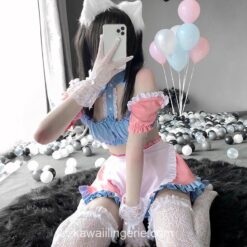 Sweet Maid Outfit Cute Cat Ear Lingerie 2