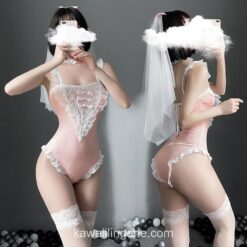 Sexy Bride Cosplay Costume Lace Porno Maid Lingerie 11
