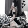 Charming Bunny Girl Sexy Cosplay Leather Maid Outfit Lingerie 4