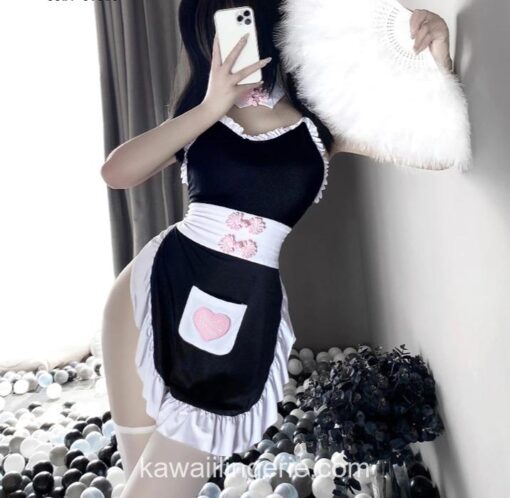 Sexy Anime Costume Maid Role Play Comic Maid Lingerie 1