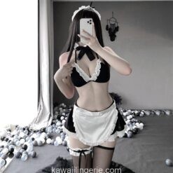 Adorable French Maid Classical Roleplay Servant Lingerie 1