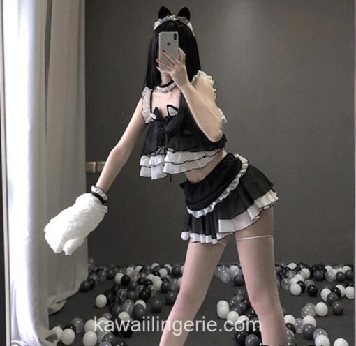 Lolita Cute Cat Maid Uniform Lingerie