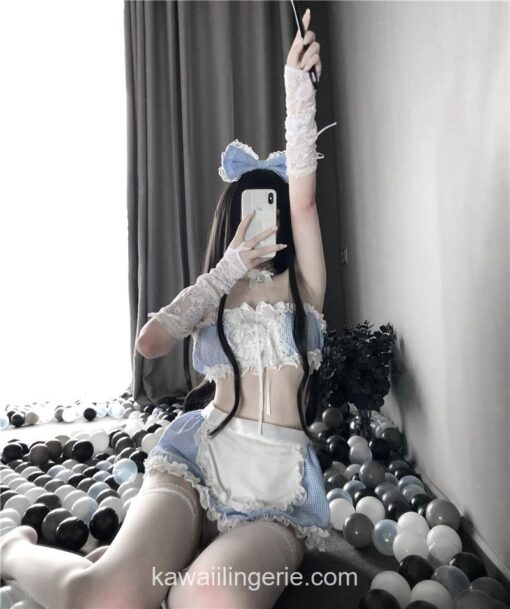 Charming Anime Maid Japanese Kawaii Costume Lingerie 8