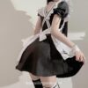 Adorable Japanese Costume Black White Maid Outfit Lingerie 13