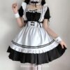 Adorable Japanese Costume Black White Maid Outfit Lingerie 11