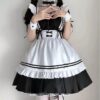 Adorable Japanese Costume Black White Maid Outfit Lingerie 16