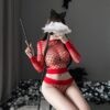 Spicy Fishnet Erotic Lingerie Ewo Pcs Set Fishnet Cosplay Lingerie 8 Spicy Fishnet Erotic Lingerie Ewo Pcs Set Fishnet Cosplay Lingerie 8