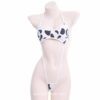 Kawaii Black White Cow Print Mini Backless One Piece Micro Bikini Anime Lingerie 2 Kawaii Black White Cow Print Mini Backless One Piece Micro Bikini Anime Lingerie 2