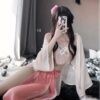 Kawaii Chinese Traditional Bathrobe Mesh Bandage Suit Cosplay Lingerie 6 Kawaii Chinese Traditional Bathrobe Mesh Bandage Suit Cosplay Lingerie 6