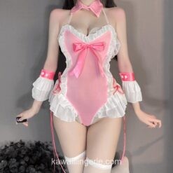 Adorable Bunny Girl Jumpsuit Anime Bodysuit Temptation Anime Lingerie 3