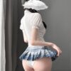 Kinky School Girl Cosplay College Pleated Skirt Anime Lingerie 5
