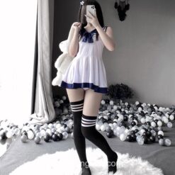 Kinky Summer School Girl Sailor Cosplay Lingerie 10