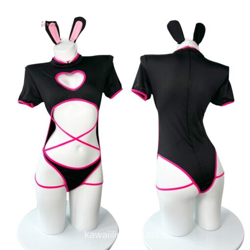 Spicy Sexy Heart-Shaped HoBunny Cosplay Costume Kawaii Lingerie