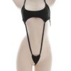 Kawaii Black White Cow Print Mini Backless One Piece Micro Bikini Anime Lingerie 14 Kawaii Black White Cow Print Mini Backless One Piece Micro Bikini Anime Lingerie 14