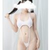 Kawaii Black White Cow Print Mini Backless One Piece Micro Bikini Anime Lingerie 16 Kawaii Black White Cow Print Mini Backless One Piece Micro Bikini Anime Lingerie 16