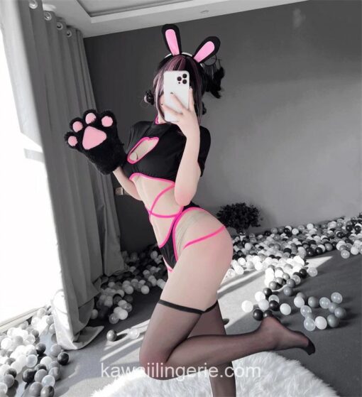Spicy Sexy Heart-Shaped HoBunny Cosplay Costume Kawaii Lingerie 6