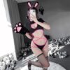 Spicy Sexy Heart-Shaped HoBunny Cosplay Costume Kawaii Lingerie 8