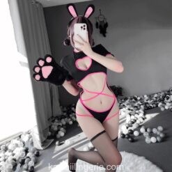Home 8 Spicy Sexy Heart-Shaped HoBunny Cosplay Costume Kawaii Lingerie