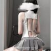 Spicy Cheer Learder Cosplay Mini-Skirt Sailor Moon Cosplay Lingerie 11