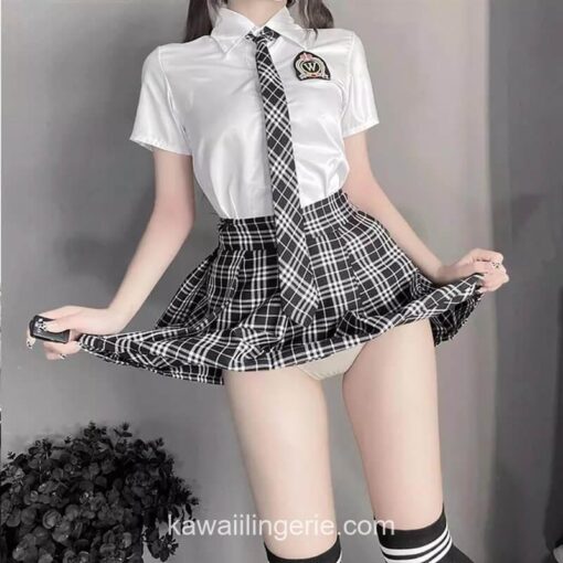 Charming Japanese Student School Uniform Lingerie Anime Lingerie 3