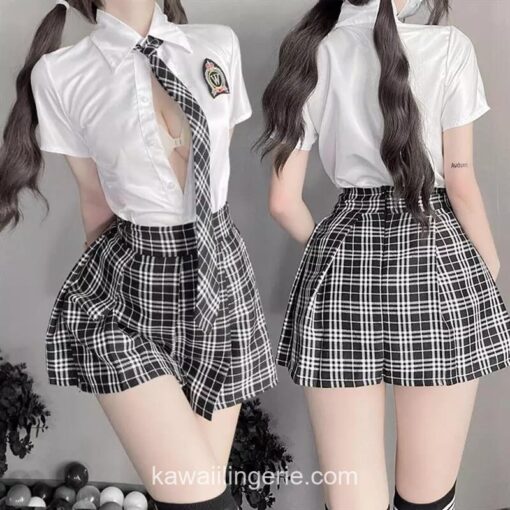 Charming Japanese Student School Uniform Lingerie Anime Lingerie 1