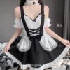 Lovely Anime Maid Costume Lace Apron Lolita Anime Lingerie 5