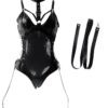 Women Gothic Leather Bodysuit Sexy Lingerie 10 Women Gothic Leather Bodysuit Sexy Lingerie 10