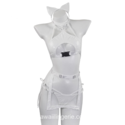 Romantic Leather Cat Anime Erotic Naughty Anime Lingerie 1