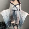 Fancy See Through Kimono Mesh Nightgown Anime Lingerie 2 Fancy See Through Kimono Mesh Nightgown Anime Lingerie 2