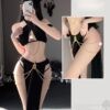 Fancy Sexy Cat Shiny Halter Hollow Top With Dress Kawaii Lingerie 7 Fancy Sexy Cat Shiny Halter Hollow Top With Dress Kawaii Lingerie 7